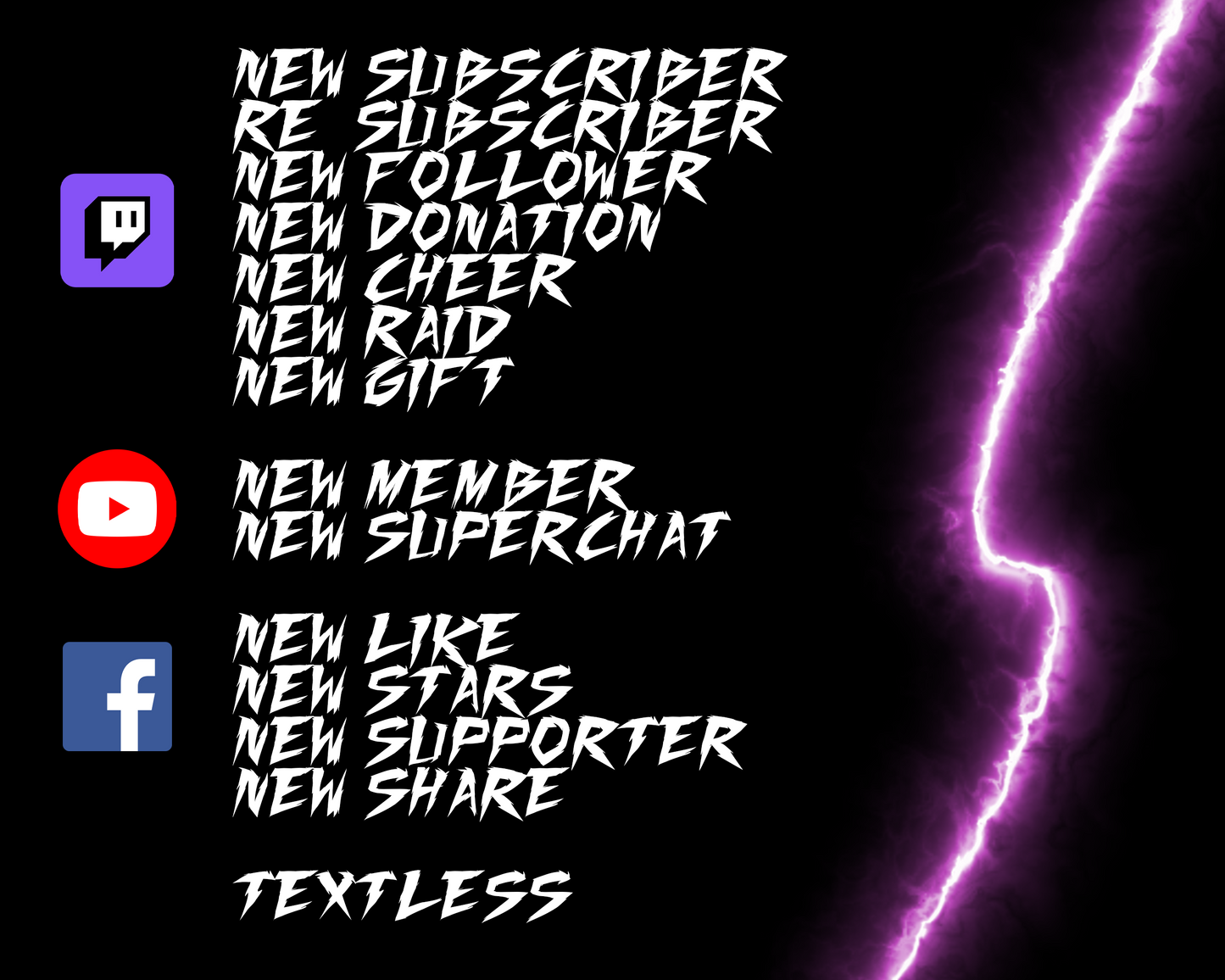 Lightning Twitch Stream Alerts