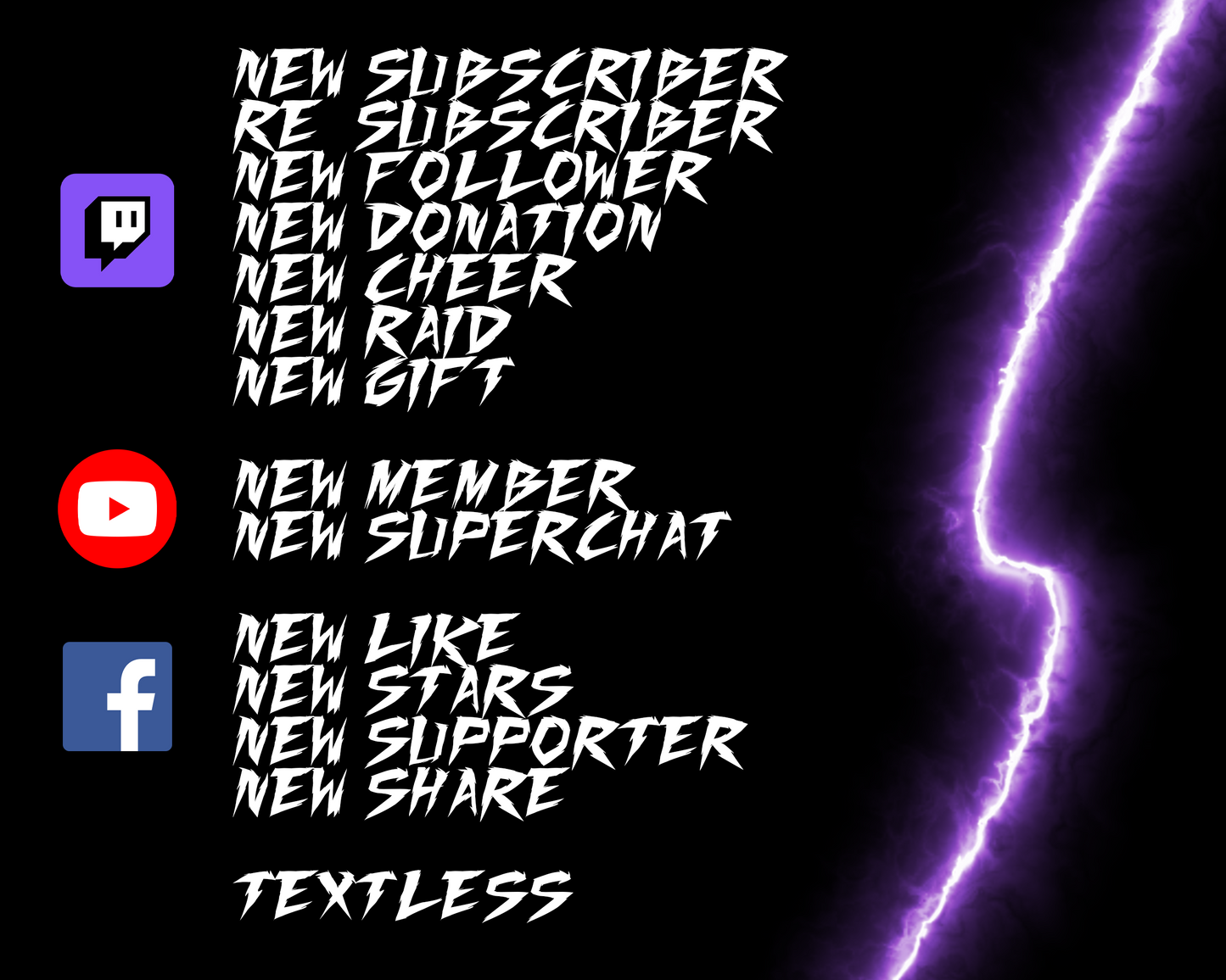 Lightning Twitch Stream Alerts