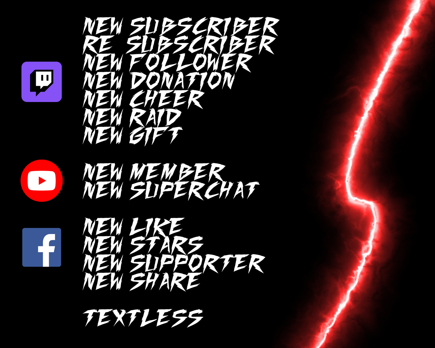 Lightning Twitch Stream Alerts
