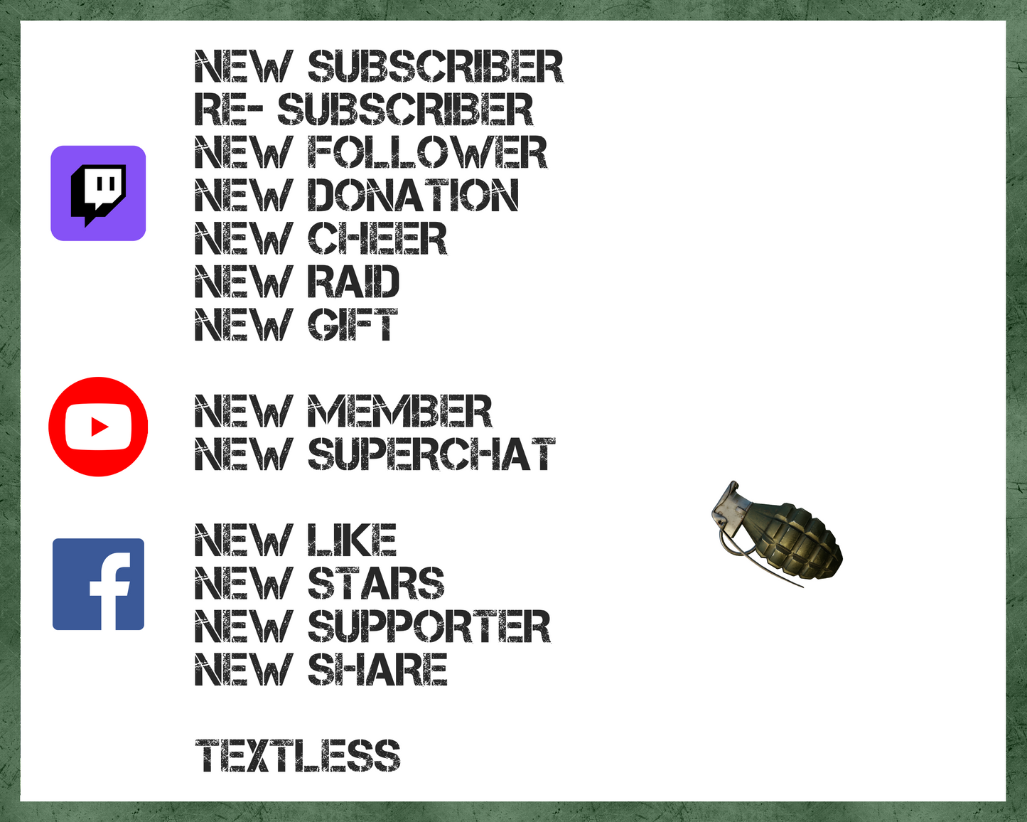 MK2 Grenade Twitch Stream Alerts