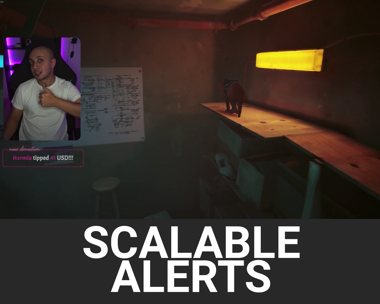 Neon Twitch Stream Alerts