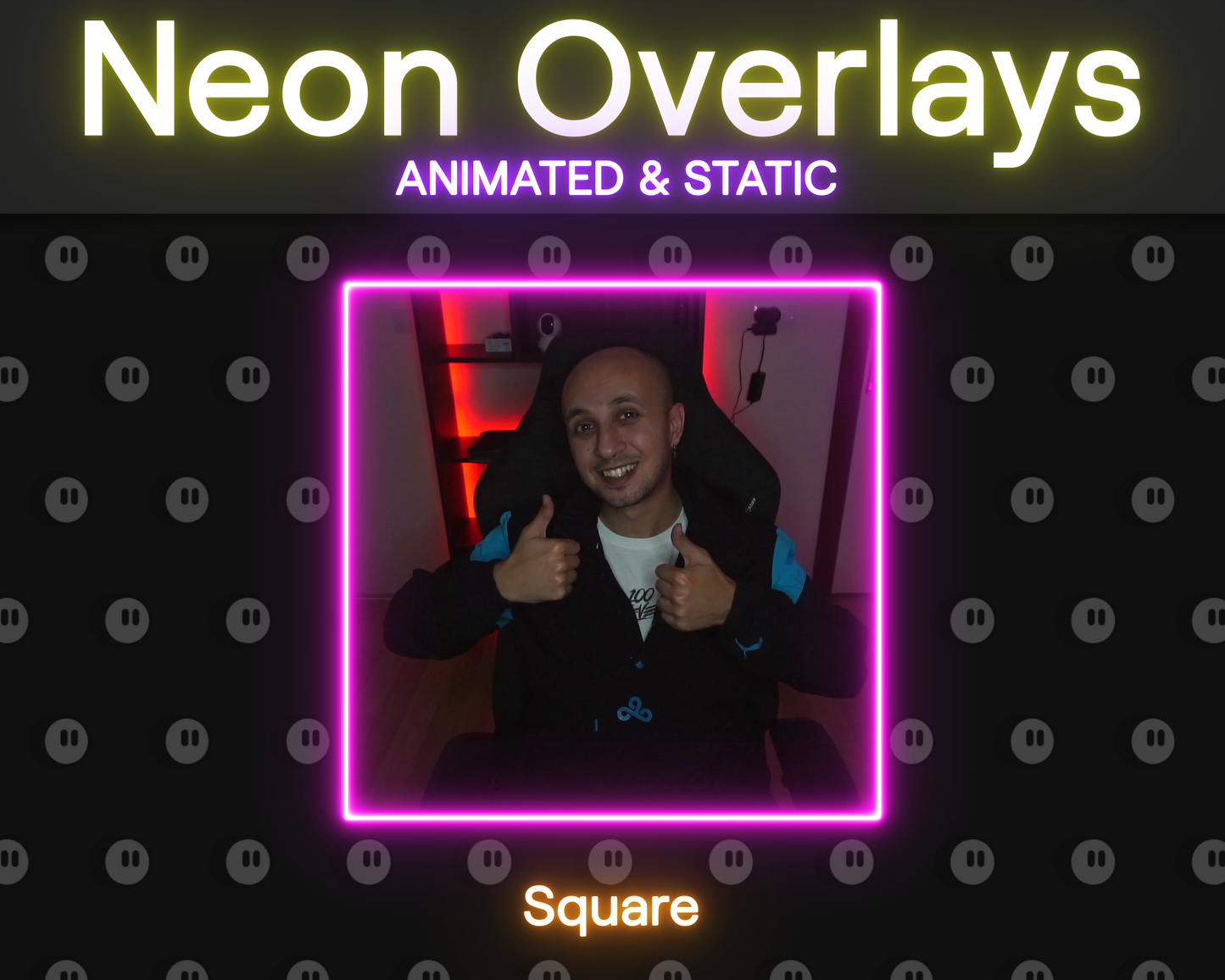 Neon Animated and Static Overlays