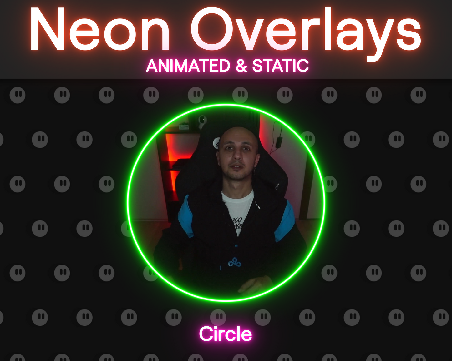 Neon Animated and Static Overlays