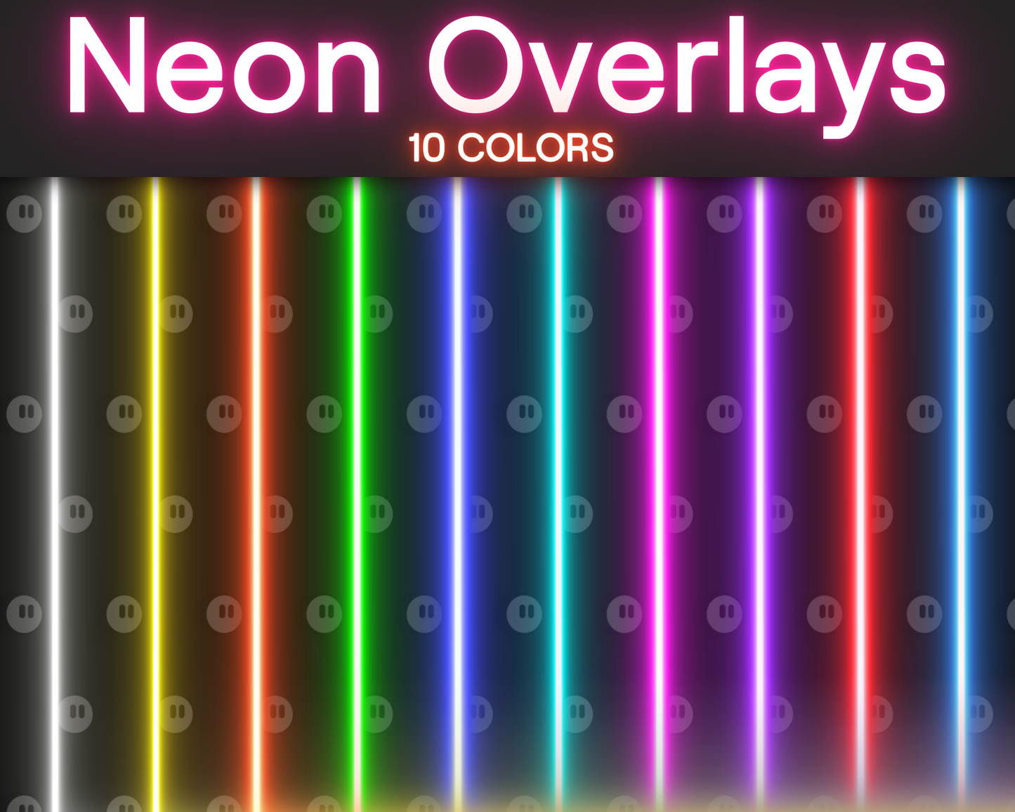 Neon Animated and Static Overlays