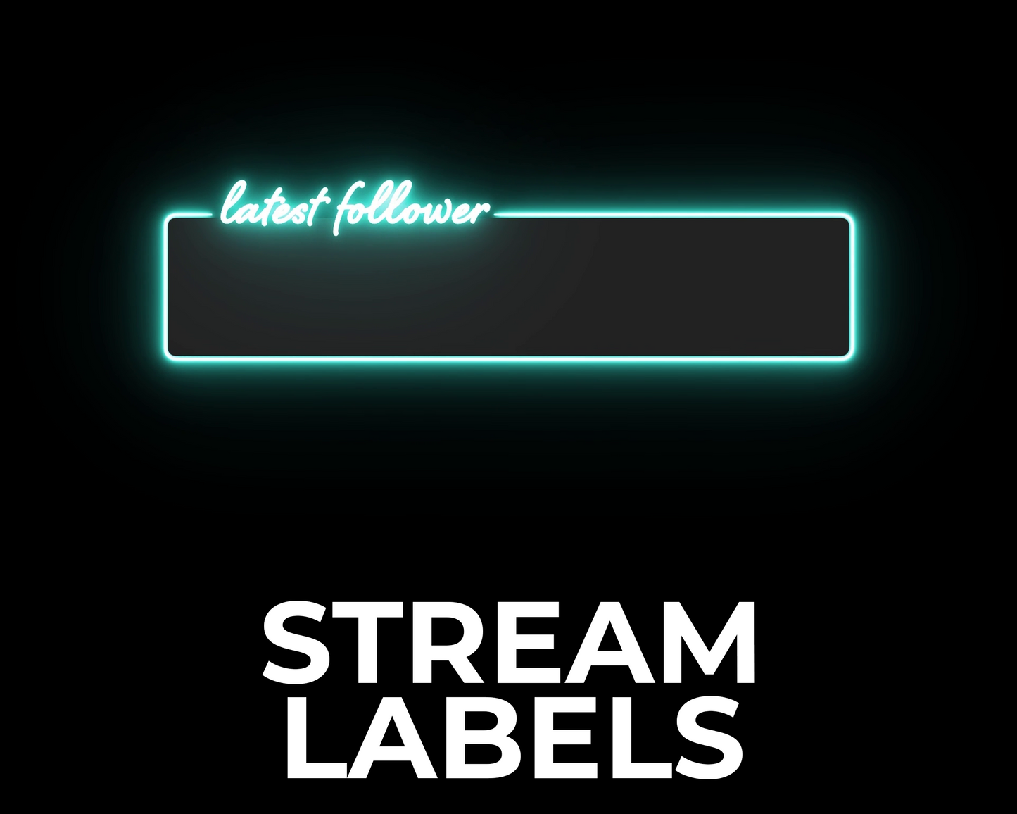Neon Twitch Stream Labels