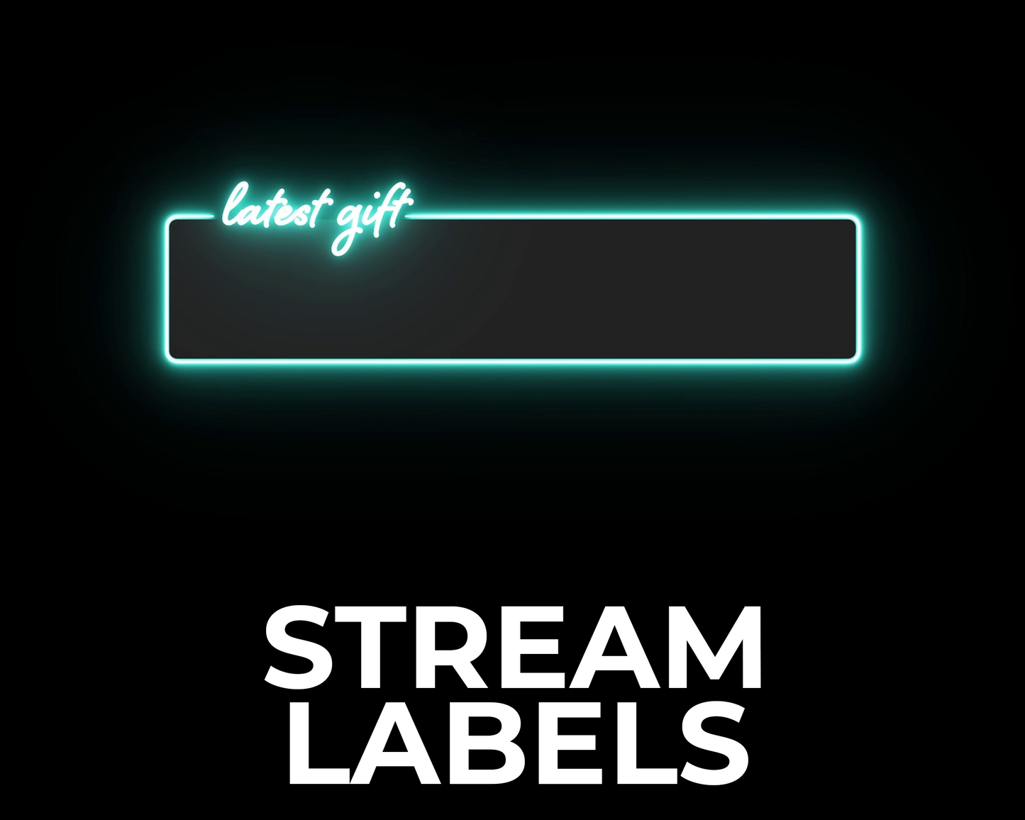 Neon Twitch Stream Labels