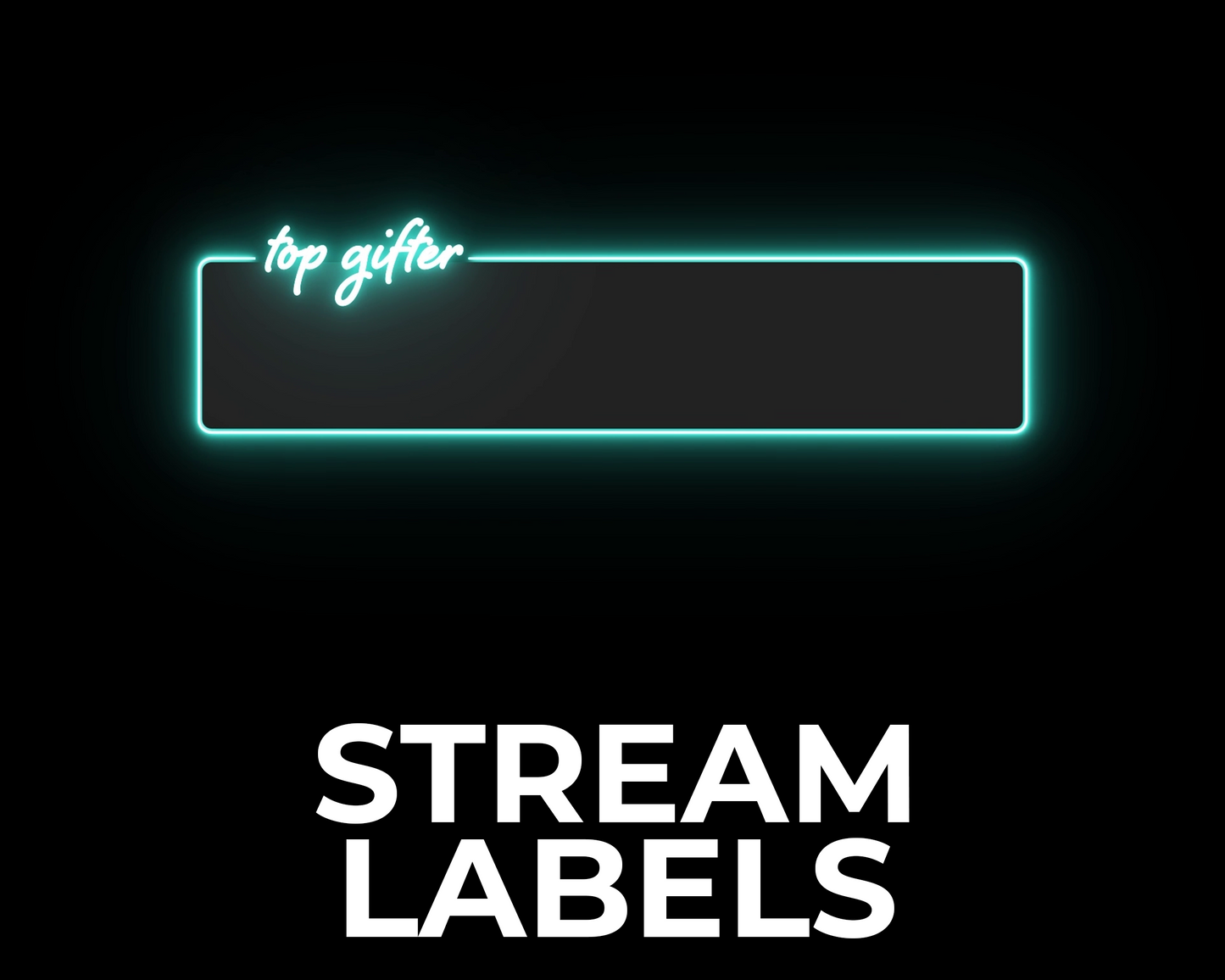 Neon Twitch Stream Labels
