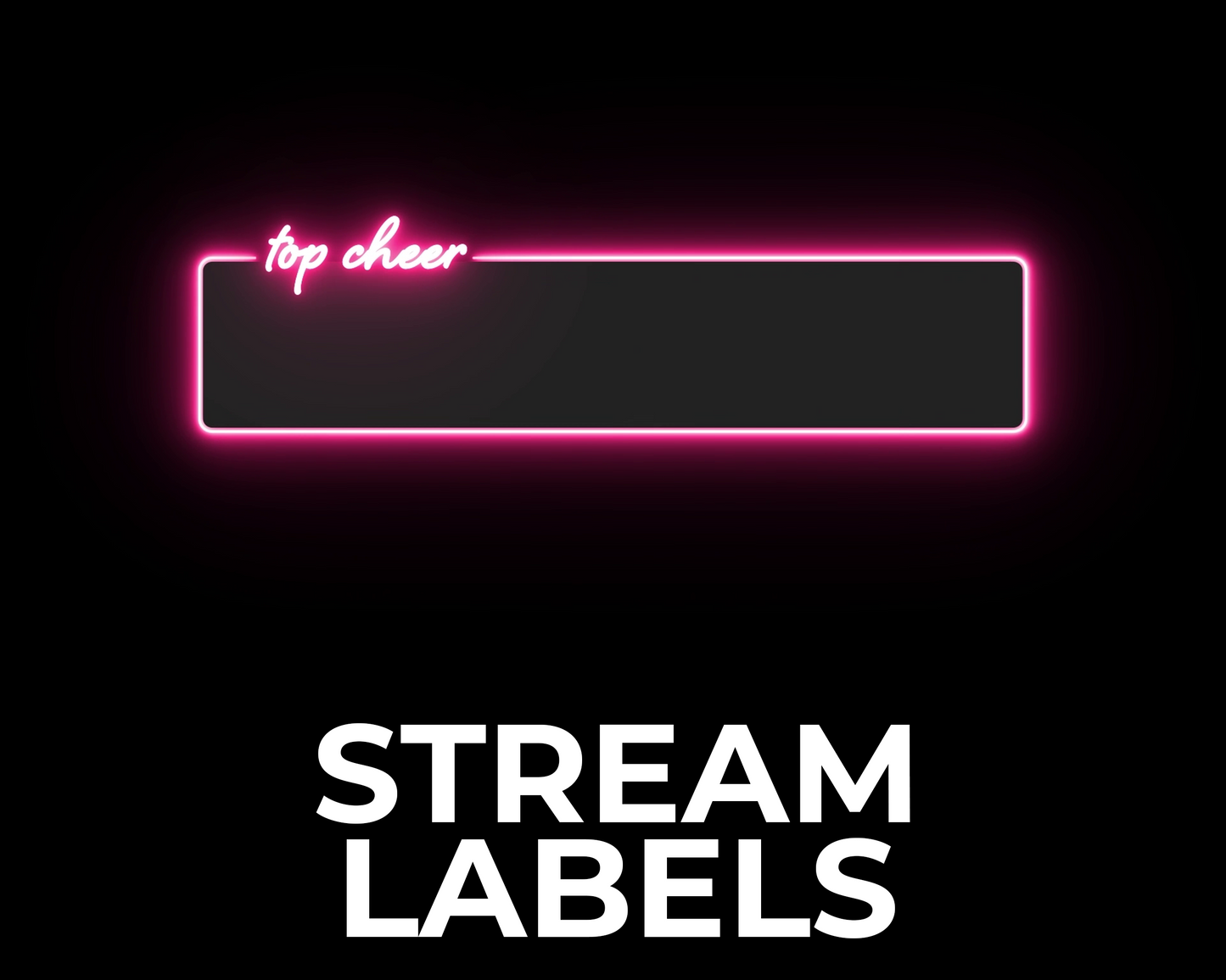 Neon Twitch Stream Labels