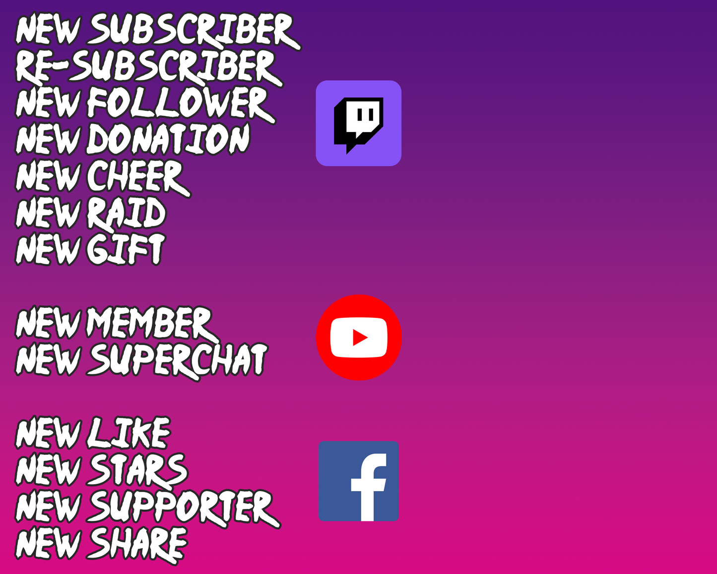 Ninja Scalable Twitch Stream Alerts