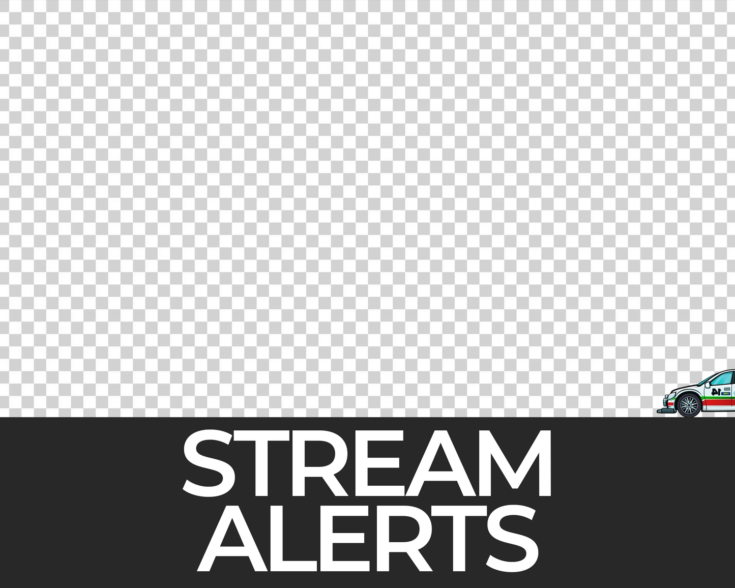 Rally Car Twitch Stream Alerts