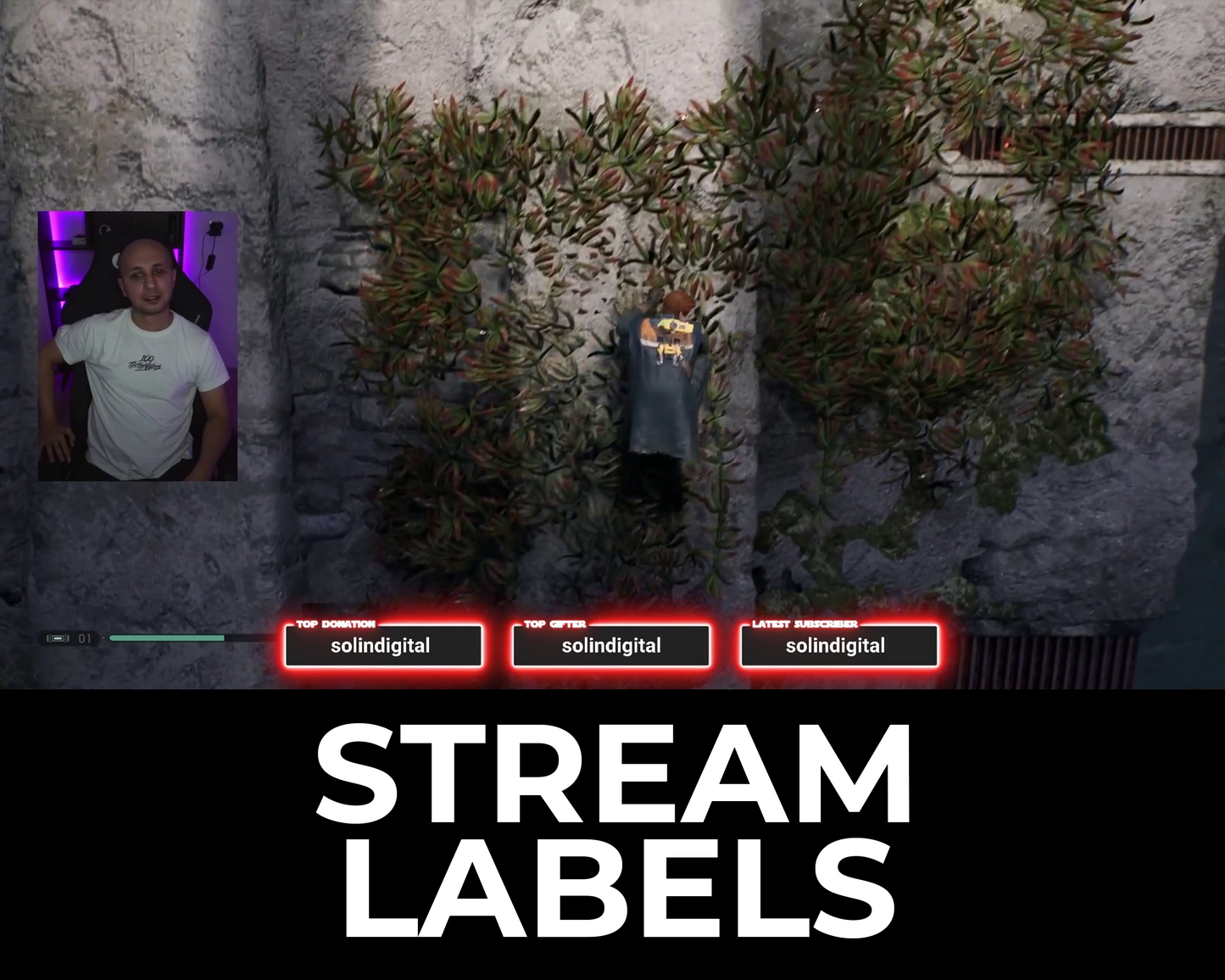 Saber Twitch Stream Labels