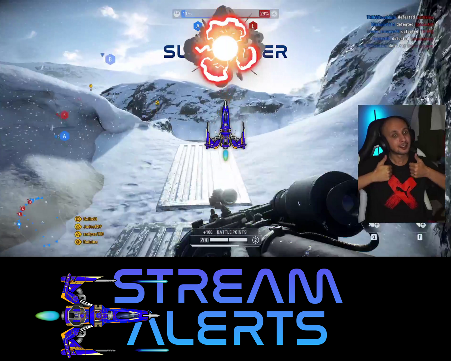 Retro Space Shooter Twitch Stream Alerts