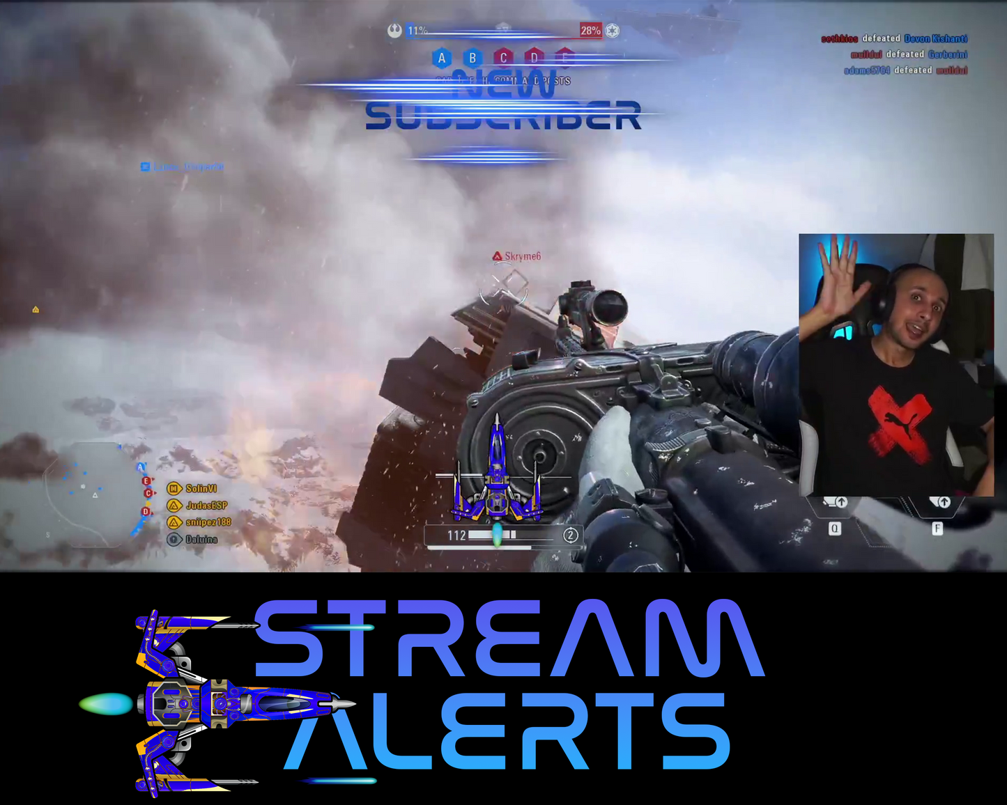 Retro Space Shooter Twitch Stream Alerts