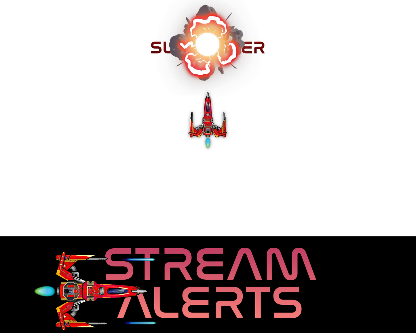 Retro Space Shooter Twitch Stream Alerts