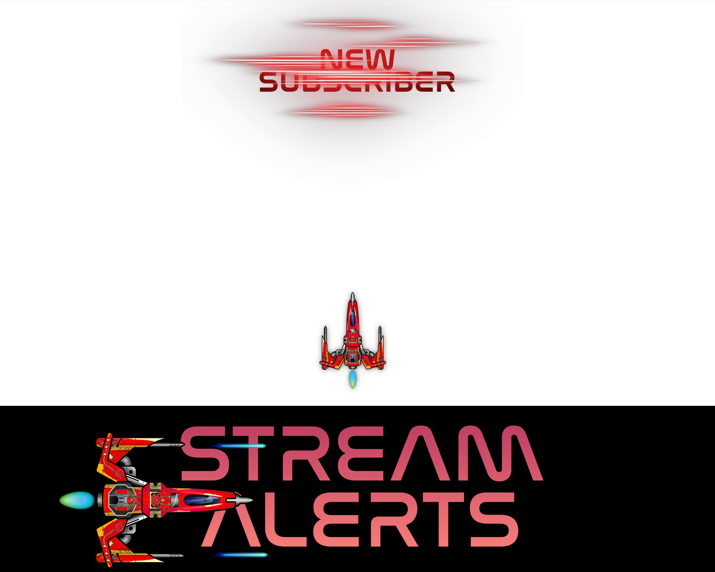 Retro Space Shooter Twitch Stream Alerts