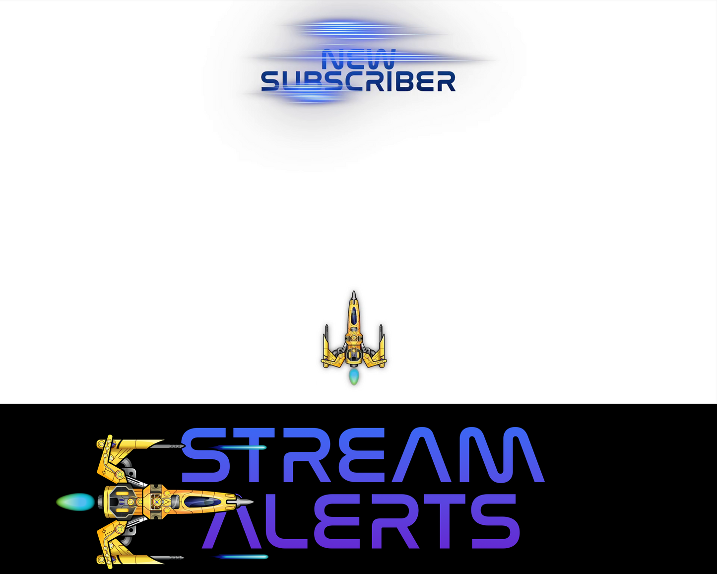 Retro Space Shooter Twitch Stream Alerts