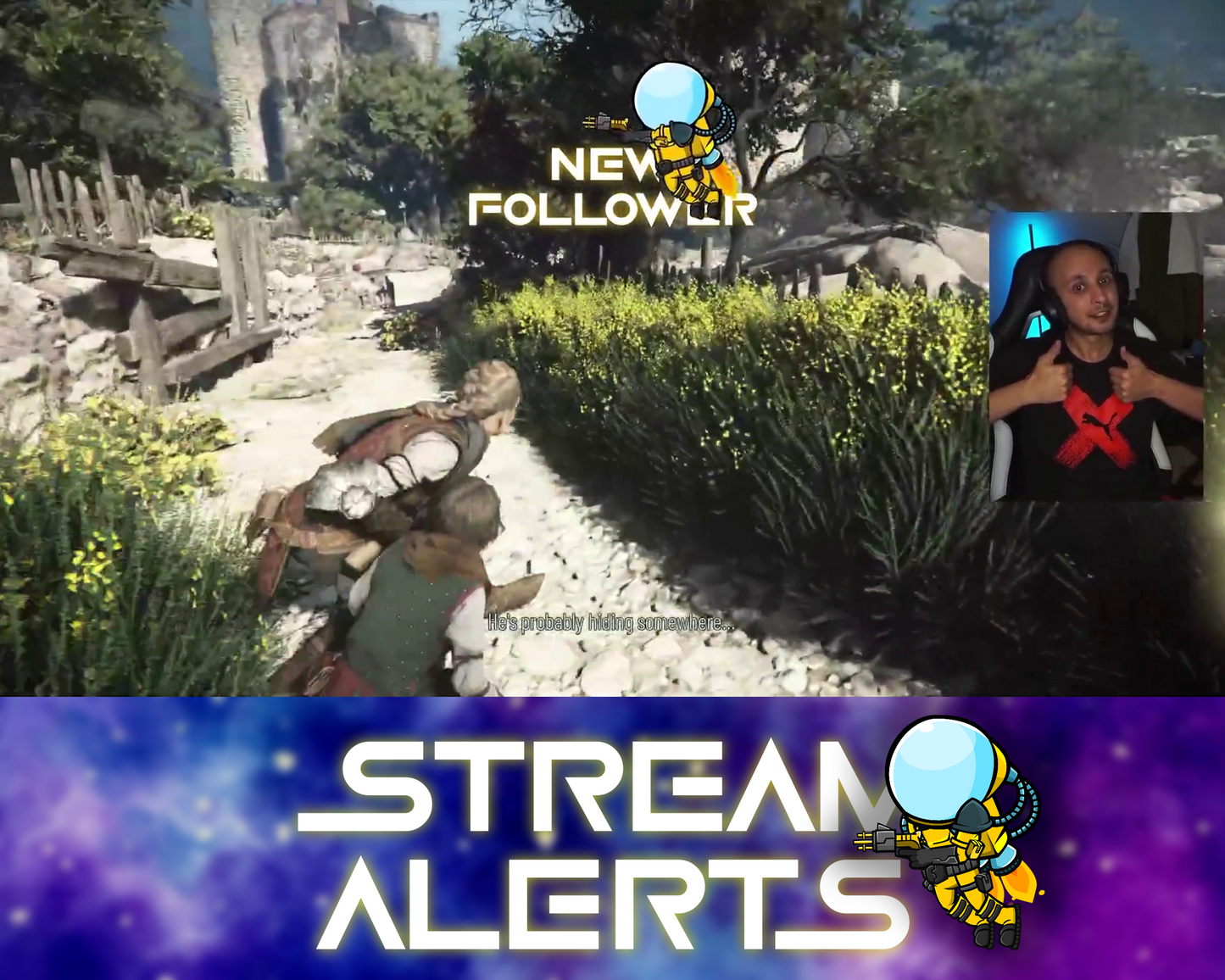 Spaceman Twitch Stream Alerts