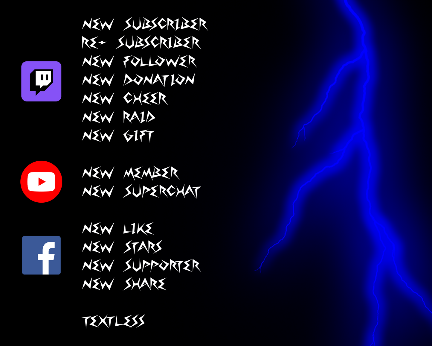 Thunder Twitch Stream Alerts