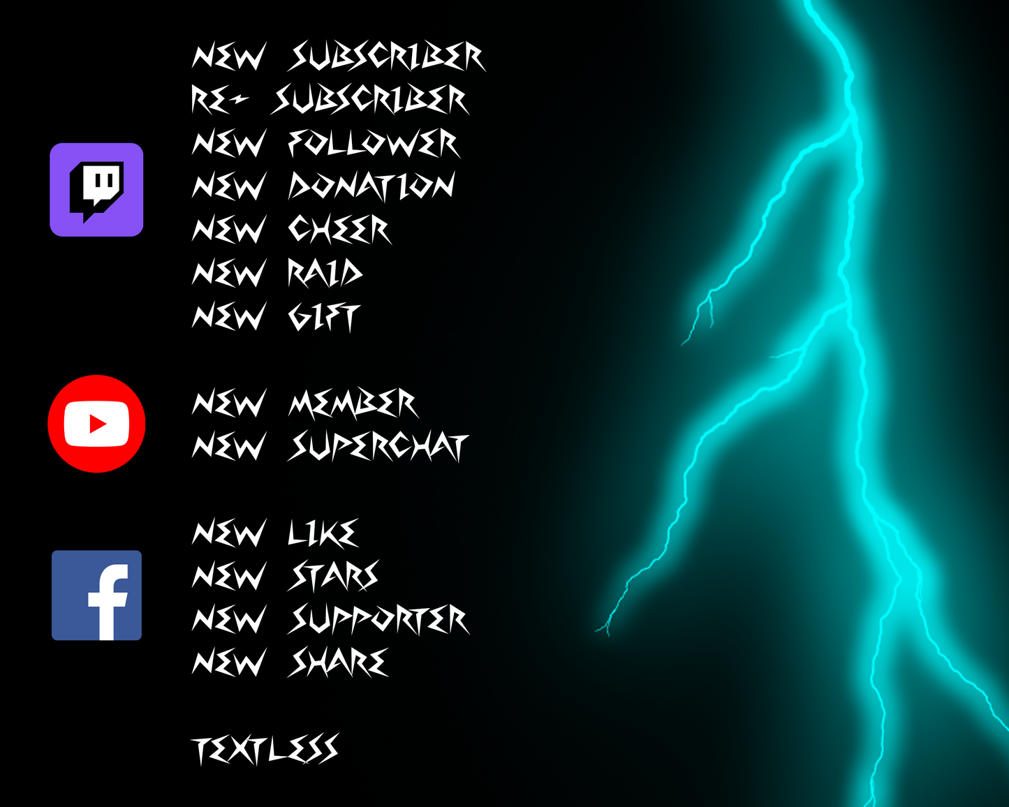 Thunder Twitch Stream Alerts