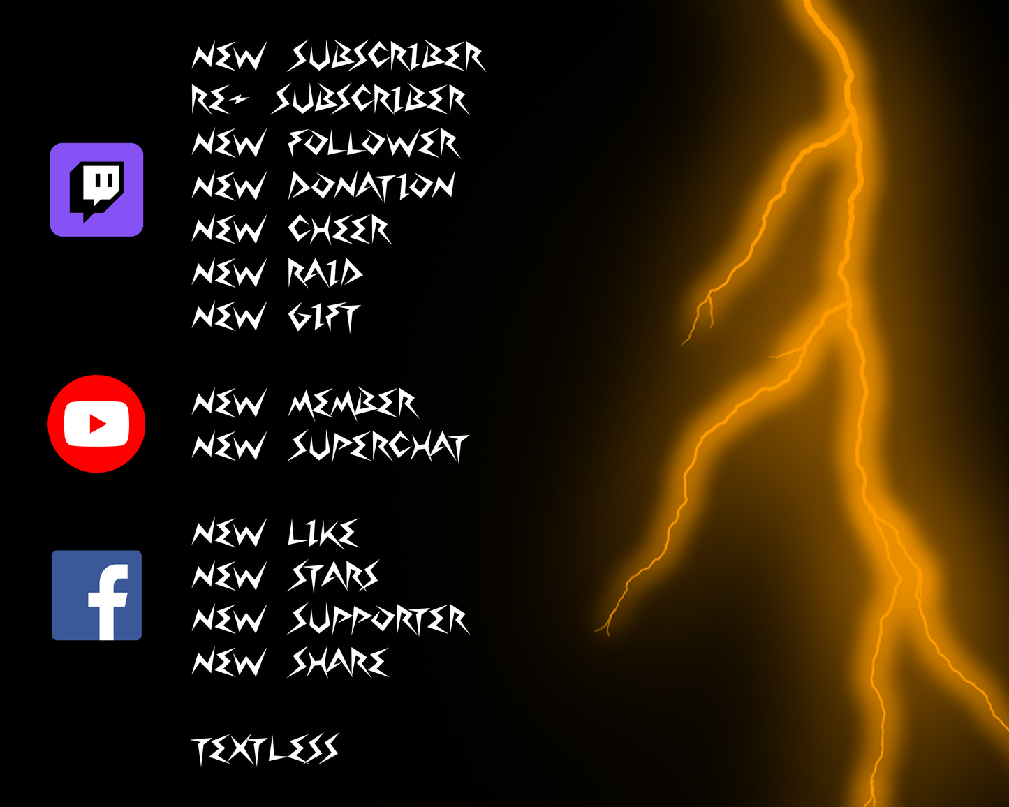 Thunder Twitch Stream Alerts