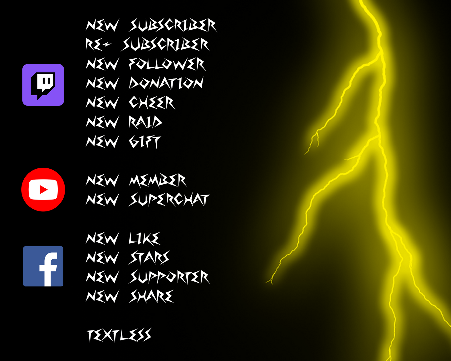 Thunder Twitch Stream Alerts