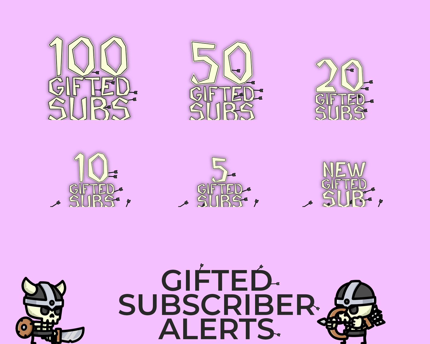 Tiny Skeletons Gifted Subscriber Alerts