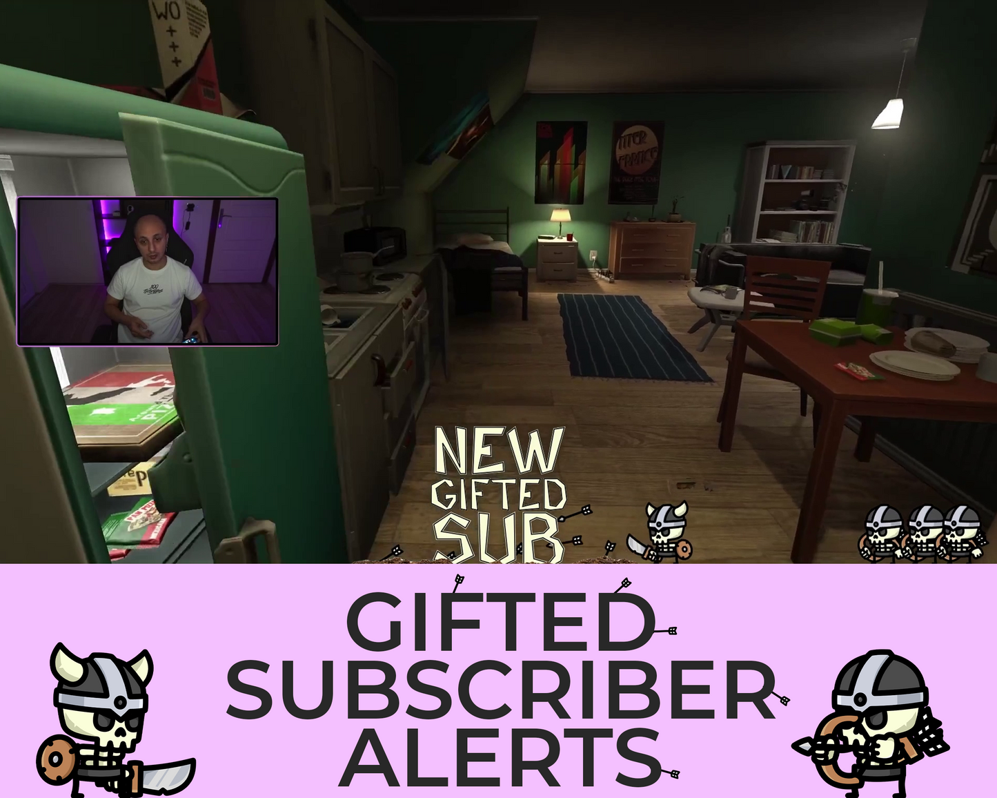 Tiny Skeletons Gifted Subscriber Alerts