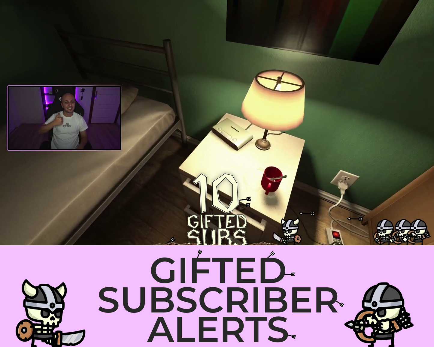 Tiny Skeletons Gifted Subscriber Alerts