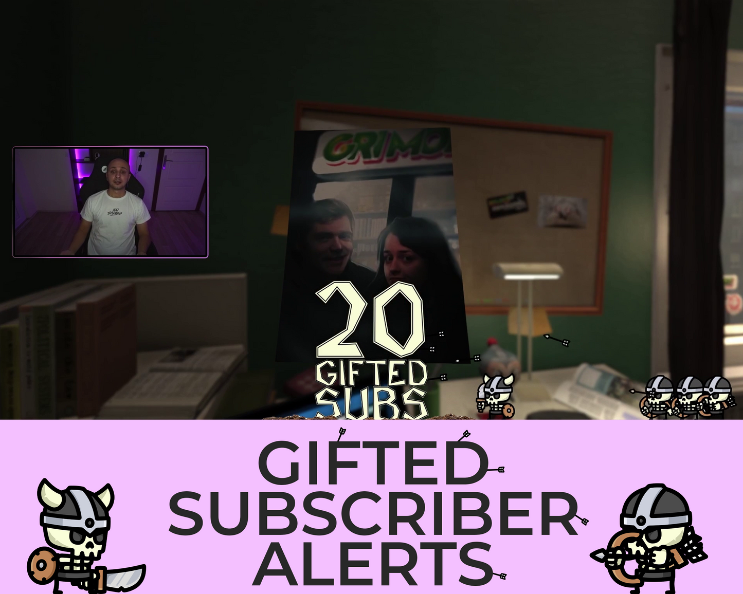 Tiny Skeletons Gifted Subscriber Alerts