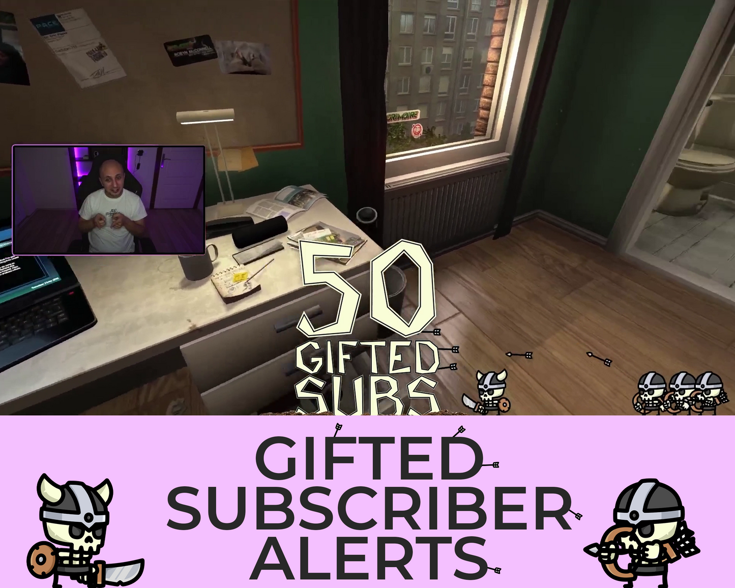 Tiny Skeletons Gifted Subscriber Alerts