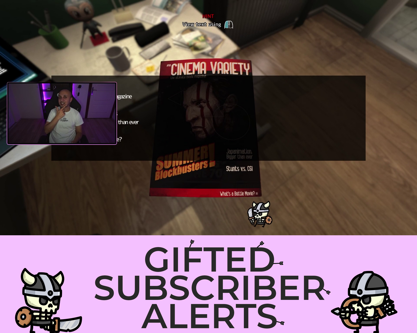 Tiny Skeletons Gifted Subscriber Alerts