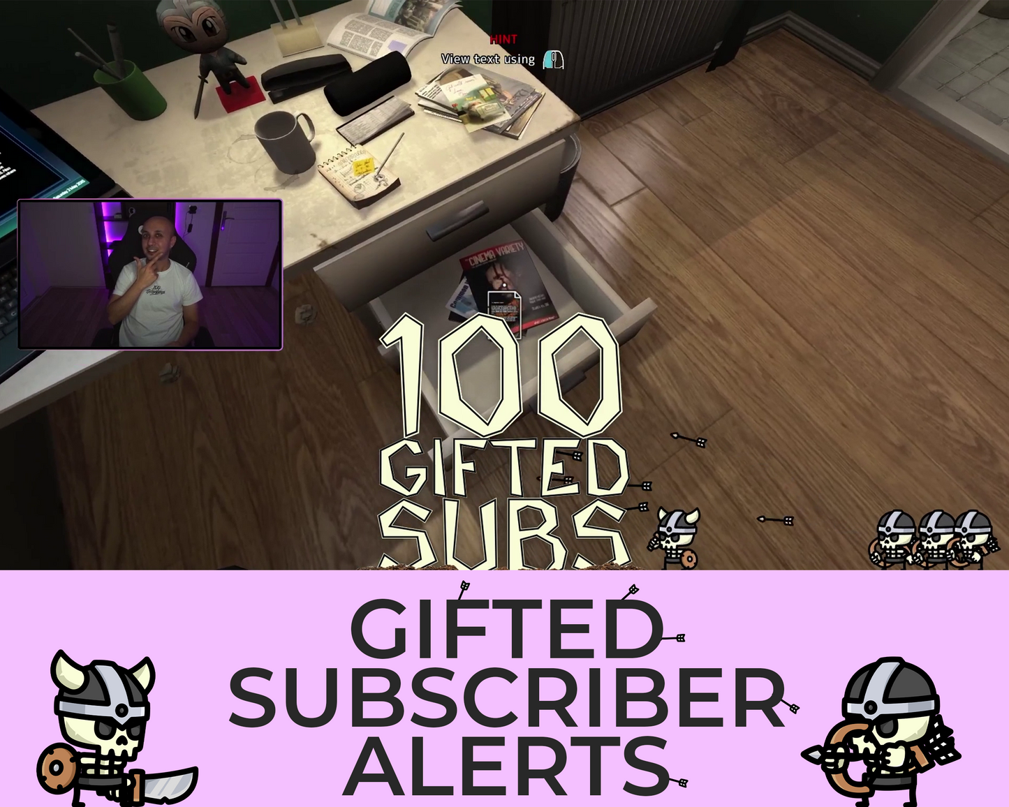 Tiny Skeletons Gifted Subscriber Alerts