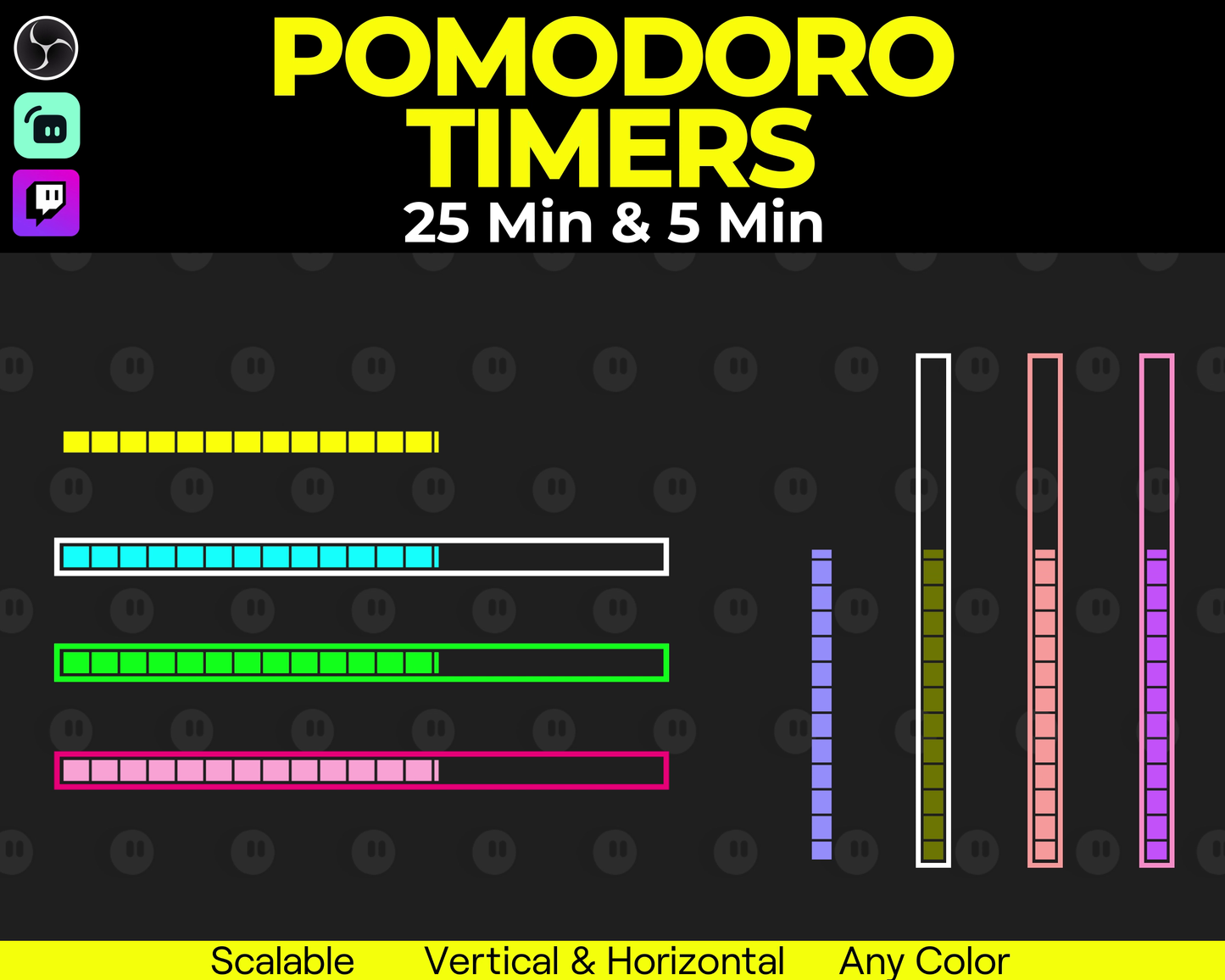 Loading Bar Pomodoro Timers