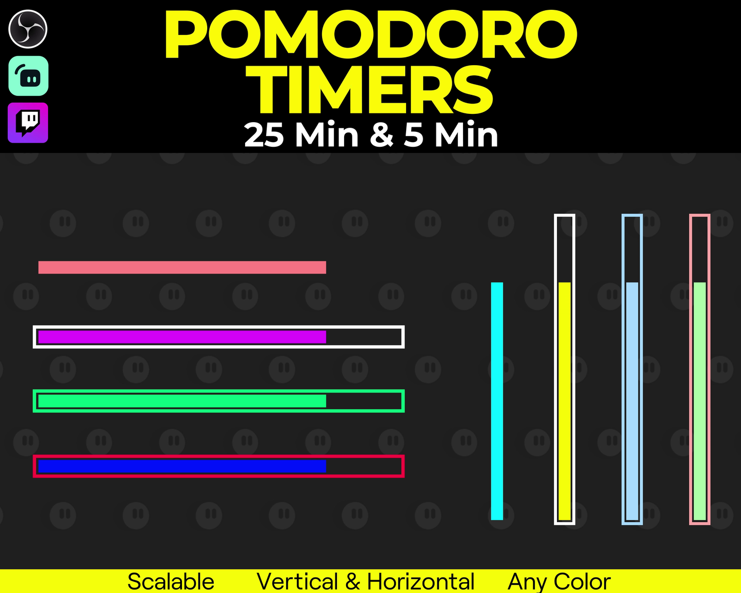 Loading Bar Pomodoro Timers