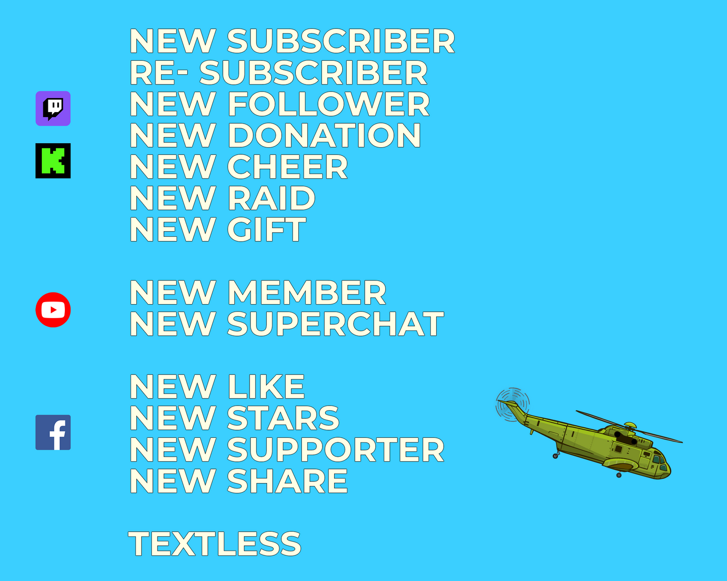 Helicopter Stream Alerts