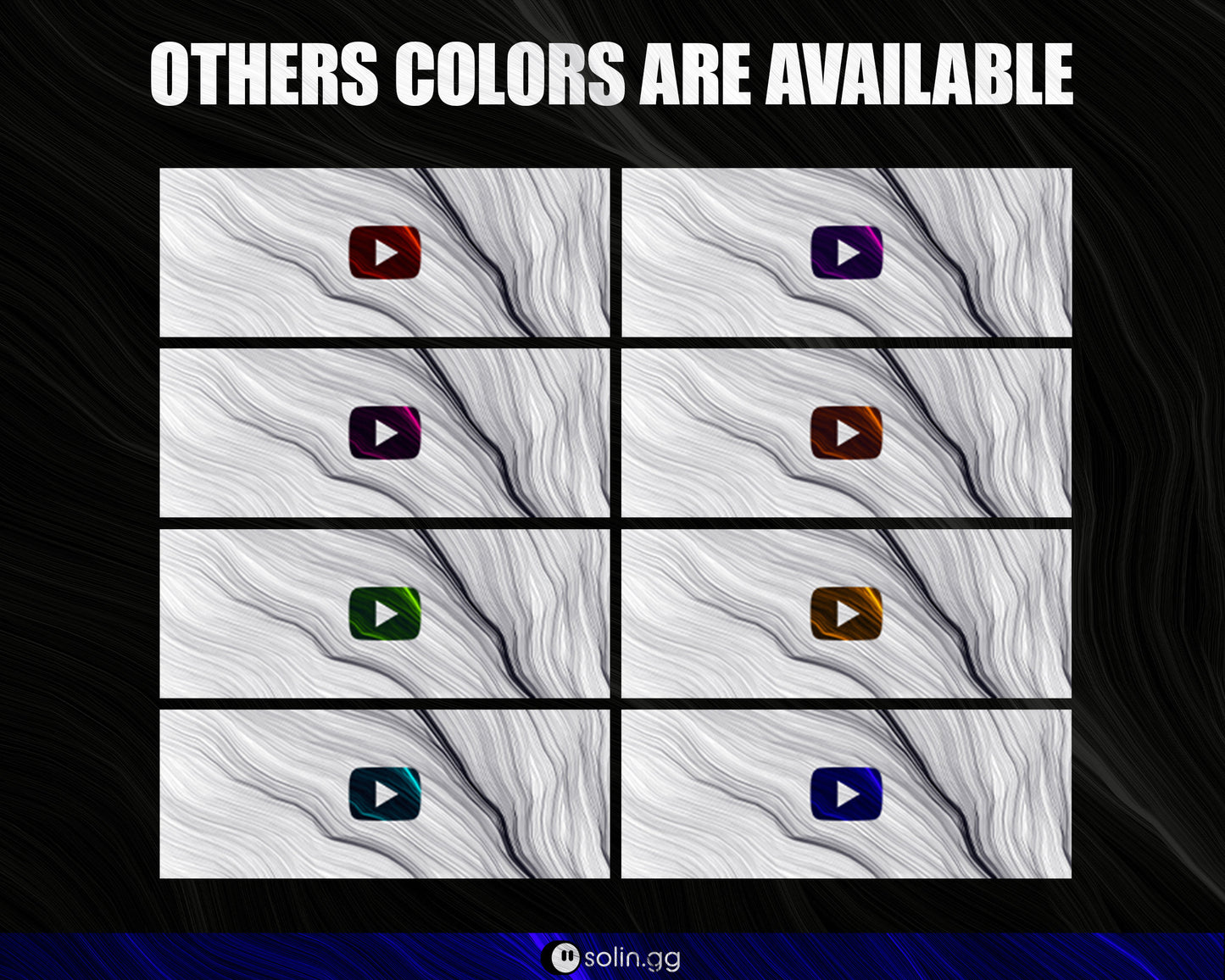 Wavy Lines Stream Panels for Twitch, YouTube, Facebook and Kick Streamers, Sleek Cool Minimal Overlay Designs, Easy to Implement