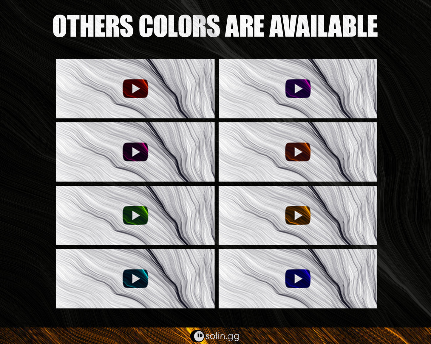 Wavy Lines Stream Panels for Twitch, YouTube, Facebook and Kick Streamers, Sleek Cool Minimal Overlay Designs, Easy to Implement