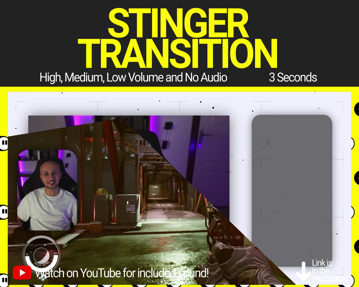 Grim Reaper Stinger Transition, Animated Twitch Overlays, Cute Spooky Halloween Scary Horror Twitch Transitions with Sound for Streamers