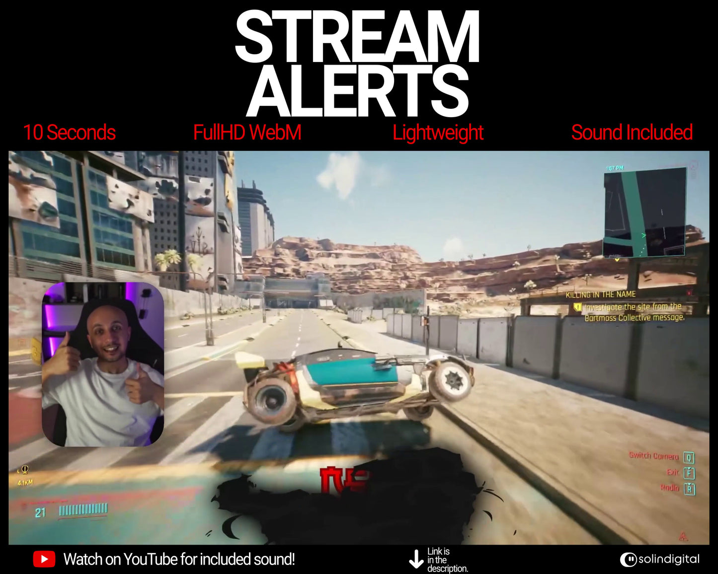 Dark Fire Ronin Pixel Alerts for Twitch Streams, Samurai Warrior Animated Alert Overlay, YouTube Facebook Kick