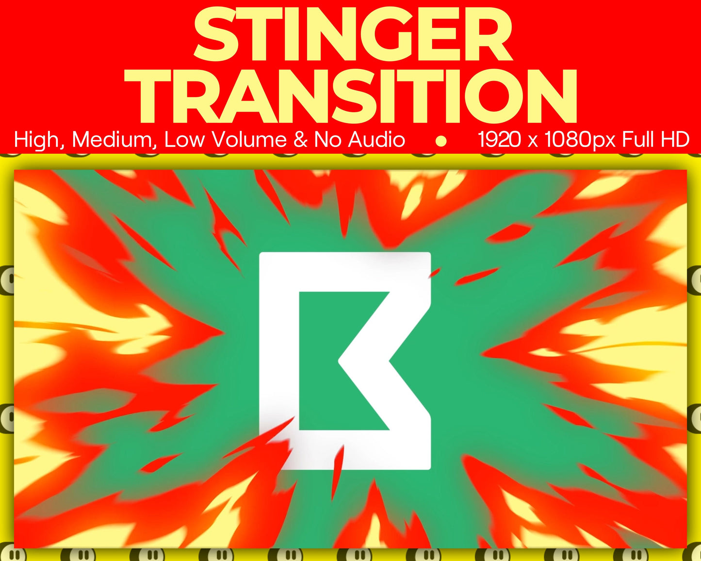 Fire Magic Wand Stinger Transition, Magical Cute Animated Twitch Overlays, Elemental YouTube Facebook and Kick Transitions for Streamers
