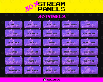 Pixel Cloud Stream Panels