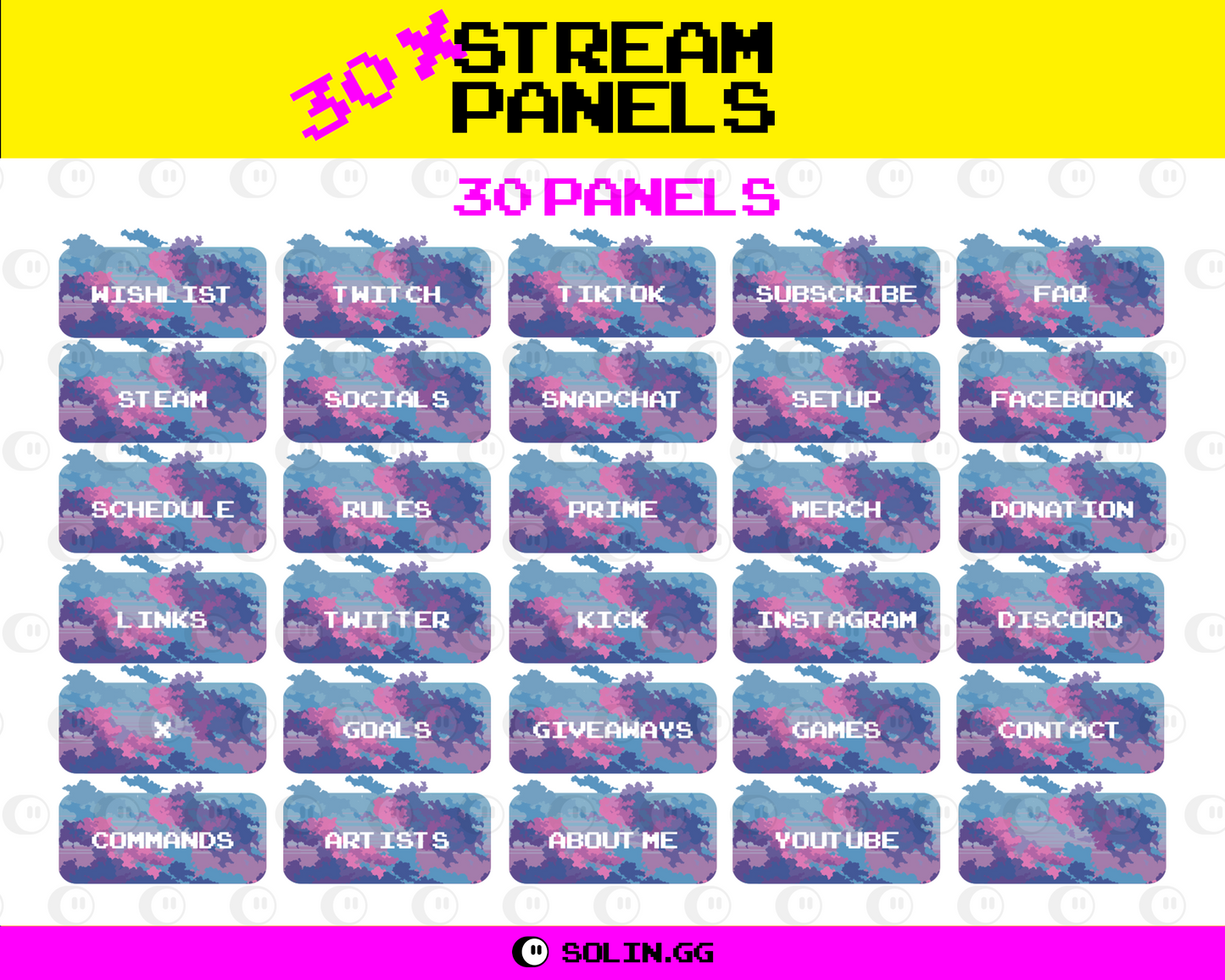 Pixel Cloud Stream Panels