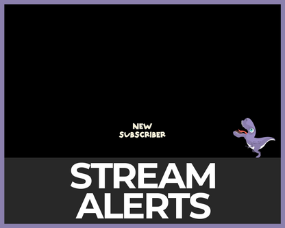 Dinosaur Twitch Stream Alerts