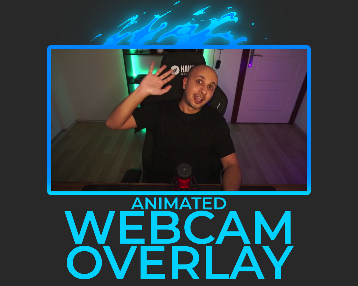 Animated Fire Twitch Overlays - Horizontal