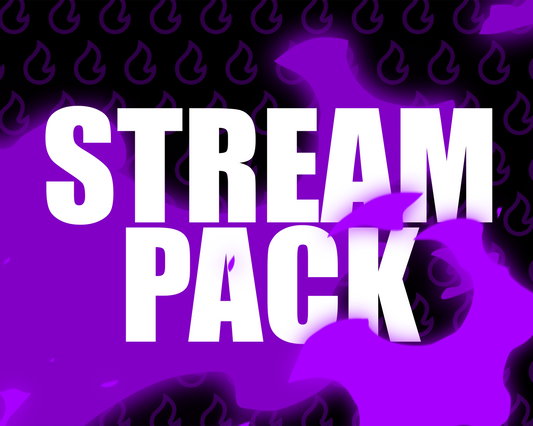 Fire Stream Pack | Fiery Streaming Bundle for Twitch | Flame Overlay for Streamers | Borders Alerts BRB Lower-Third Labels Panels Chatboxes