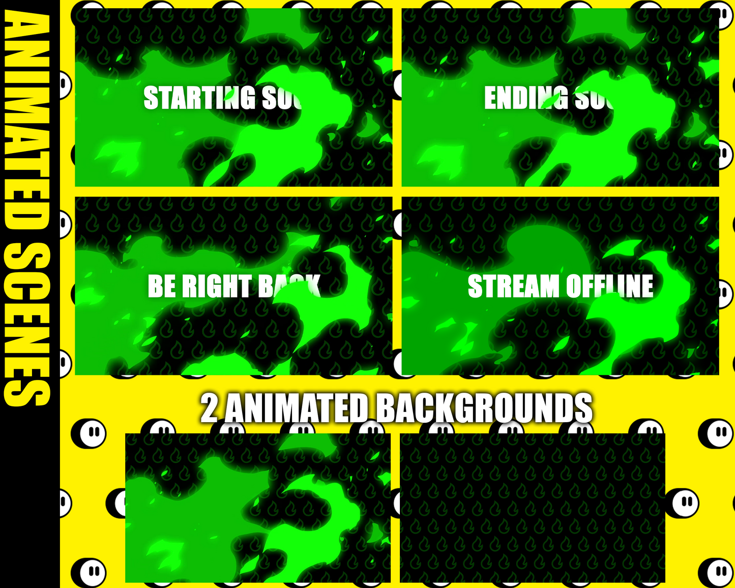 Fire Twitch Stream Overlay Pack