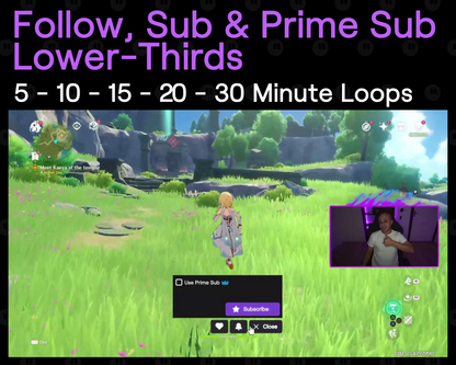 Follow - Sub - Prime Twitch Lower-Thirds