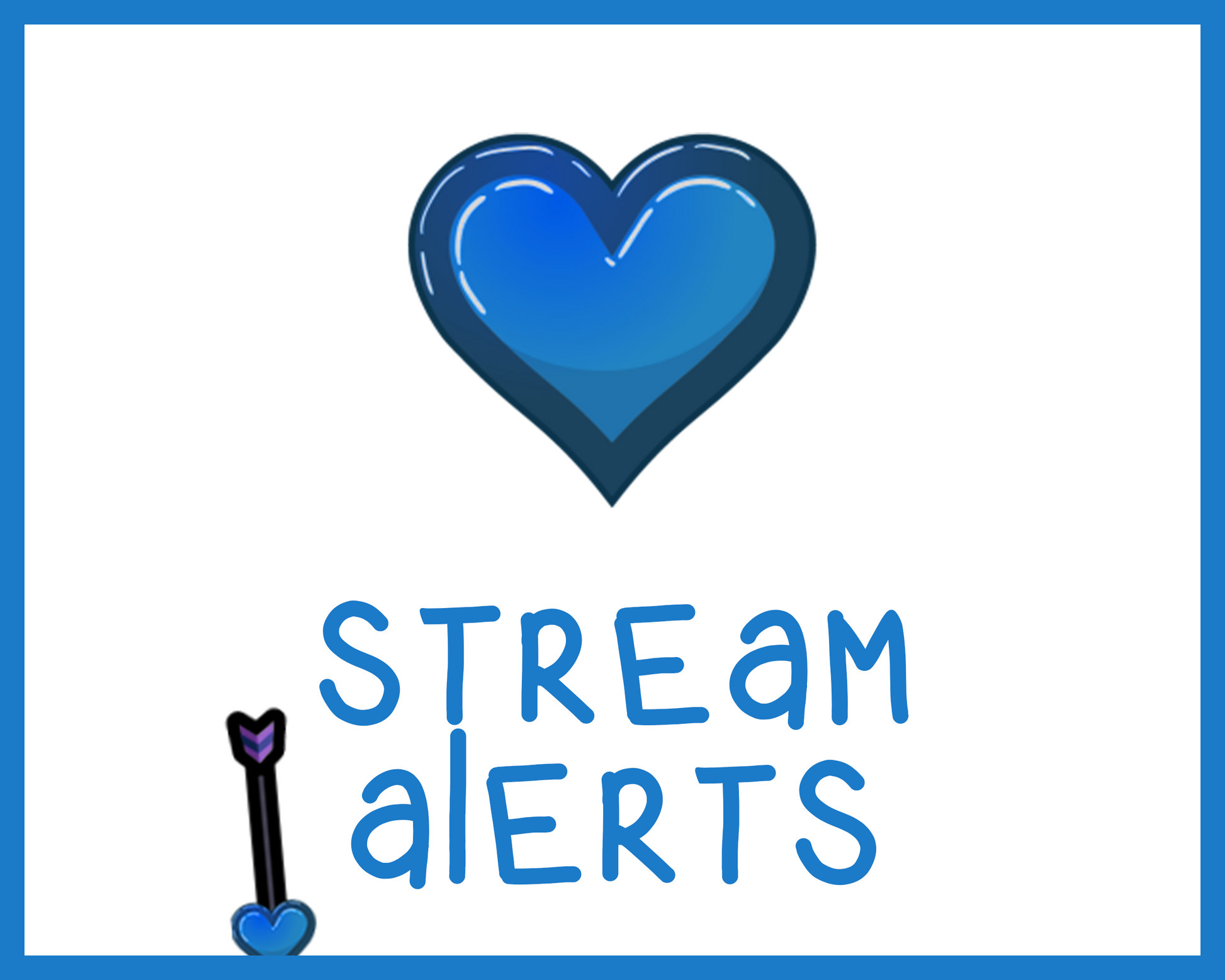 Love Arrow Animated Alerts for Twitch Streams, Cute Kawaii Heart Overlay, Follow Subscribe Cheer Raid Donation Gift, Valentines Day, Eros