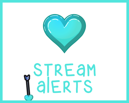 Love Arrow Animated Alerts for Twitch Streams, Cute Kawaii Heart Overlay, Follow Subscribe Cheer Raid Donation Gift, Valentines Day, Eros