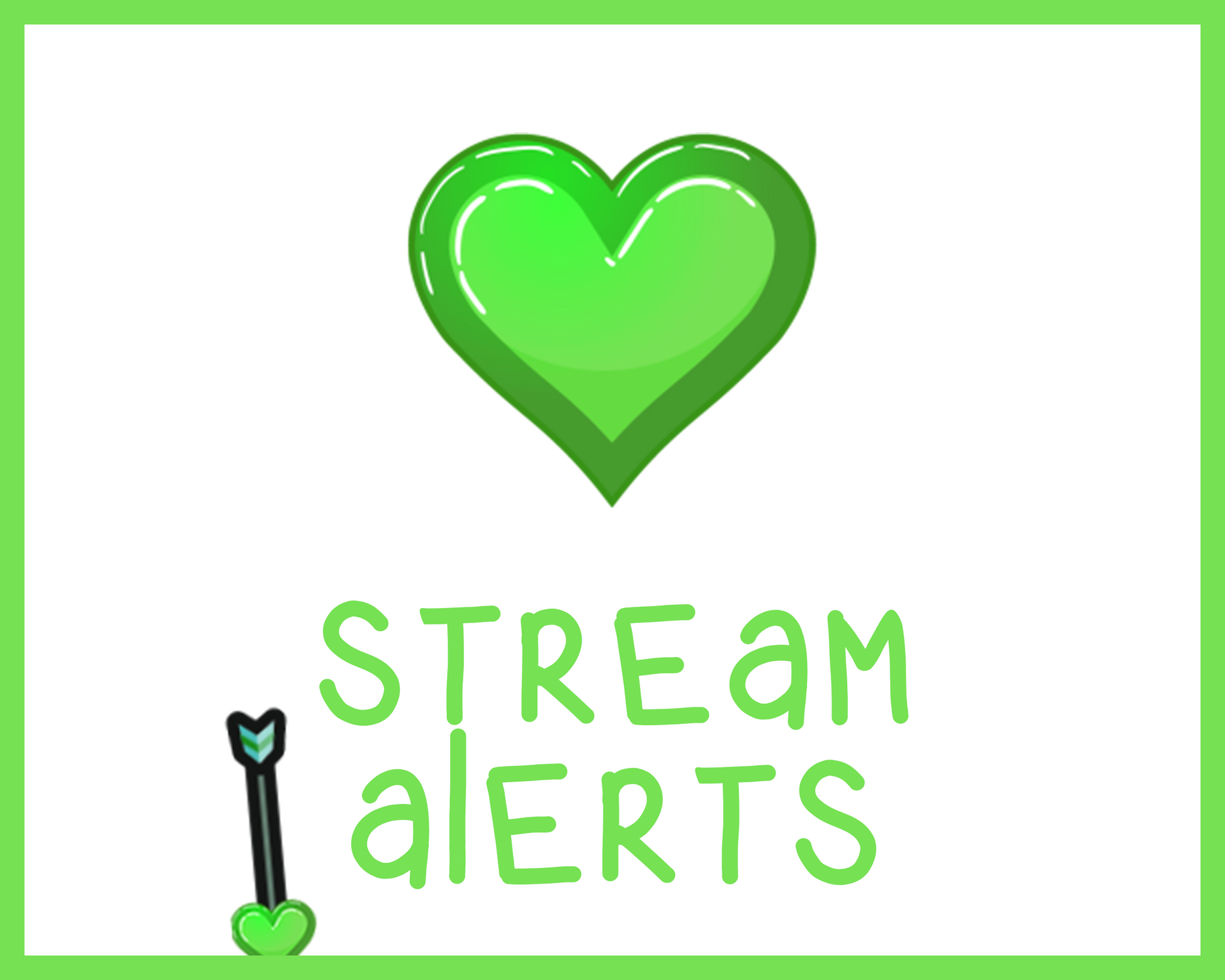 Love Arrow Animated Alerts for Twitch Streams, Cute Kawaii Heart Overlay, Follow Subscribe Cheer Raid Donation Gift, Valentines Day, Eros
